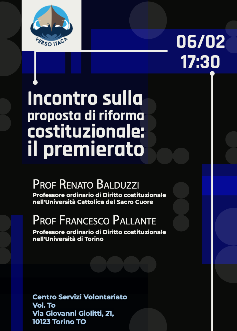 Incontro sul premierato